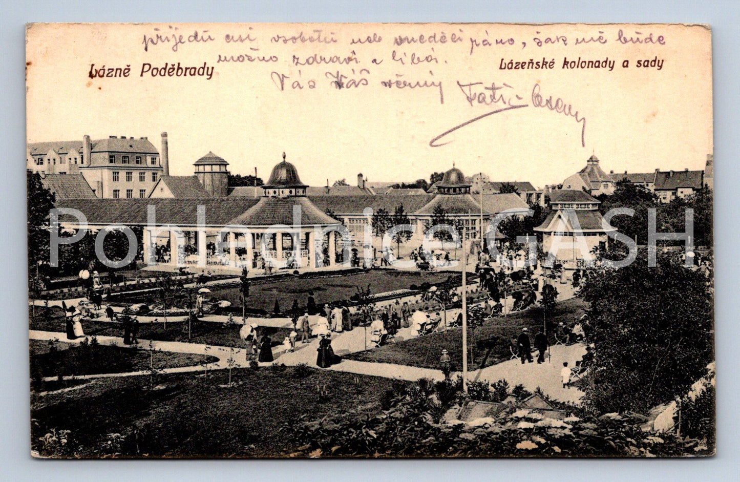 Postcard LÁZNĚ PODEBRADY (ST6766)