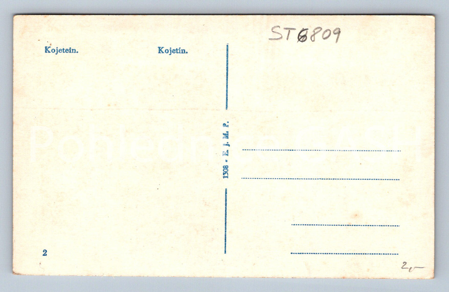 Postcard KOJETÍN (ST6809)