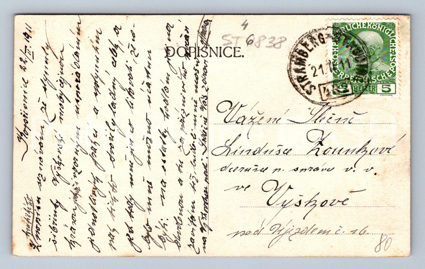 Postcard ŠTRAMBERK (ST6838)