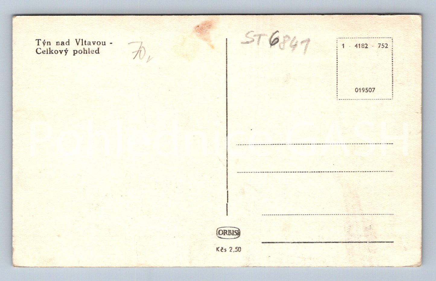 Postcard TYN NAD VLTAVOU (ST6841)