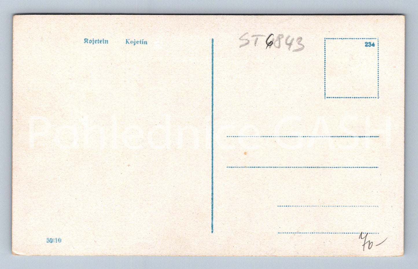 Postcard KOJETÍN (ST6843)