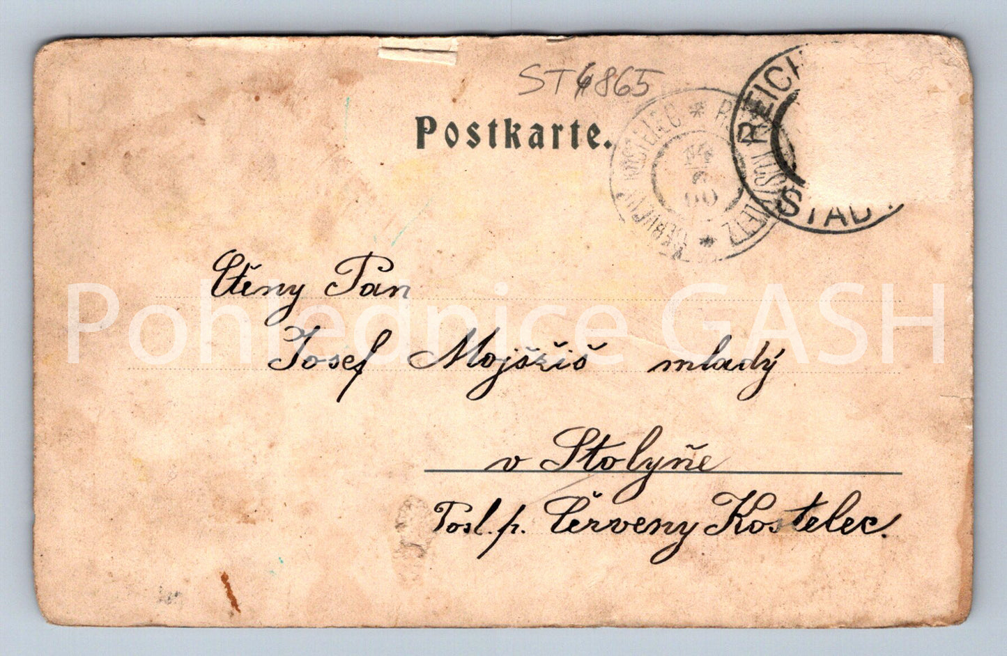 Postcard REICHENBERG (ST6865)