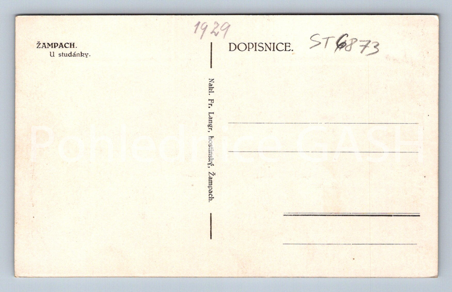 Postcard ZAMPACH (ST6873)