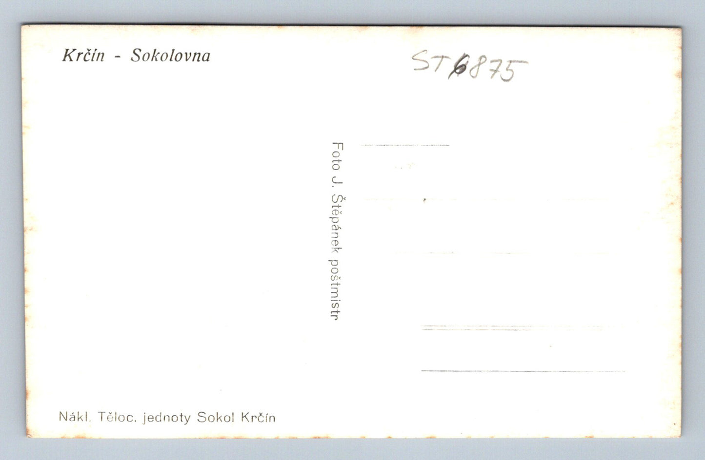 Postcard KRČÍN (ST6875)