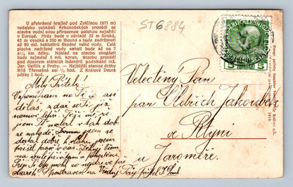 Postcard VALLEY DAM IN TĚŠNOV AT DVOR KRÁLOV NAD LABEM(ST6884)