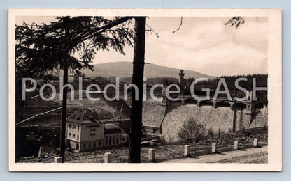 Postcard TĚNOV - ELBE DAM (ST6889)