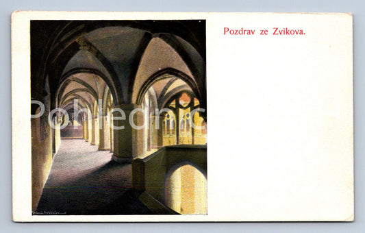 Postcard GREETINGS FROM ZVÍKOV (ST6915)