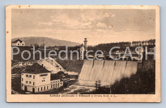 Pohlednice LABSKÁ PŘEHRADA V TĚŠNOVĚ (ST6919)