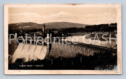 Postcard ELBE DAM IN TĚŠNOV (ST6921)