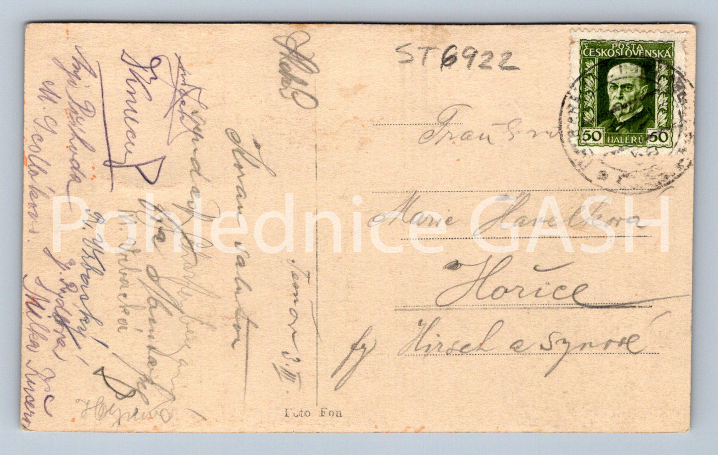 Postcard ELBE DAM IN TĚŠNOV (ST6922)