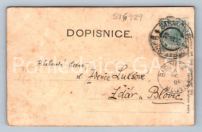 Postcard HLUBOKÁ CASTLE (ST6929)