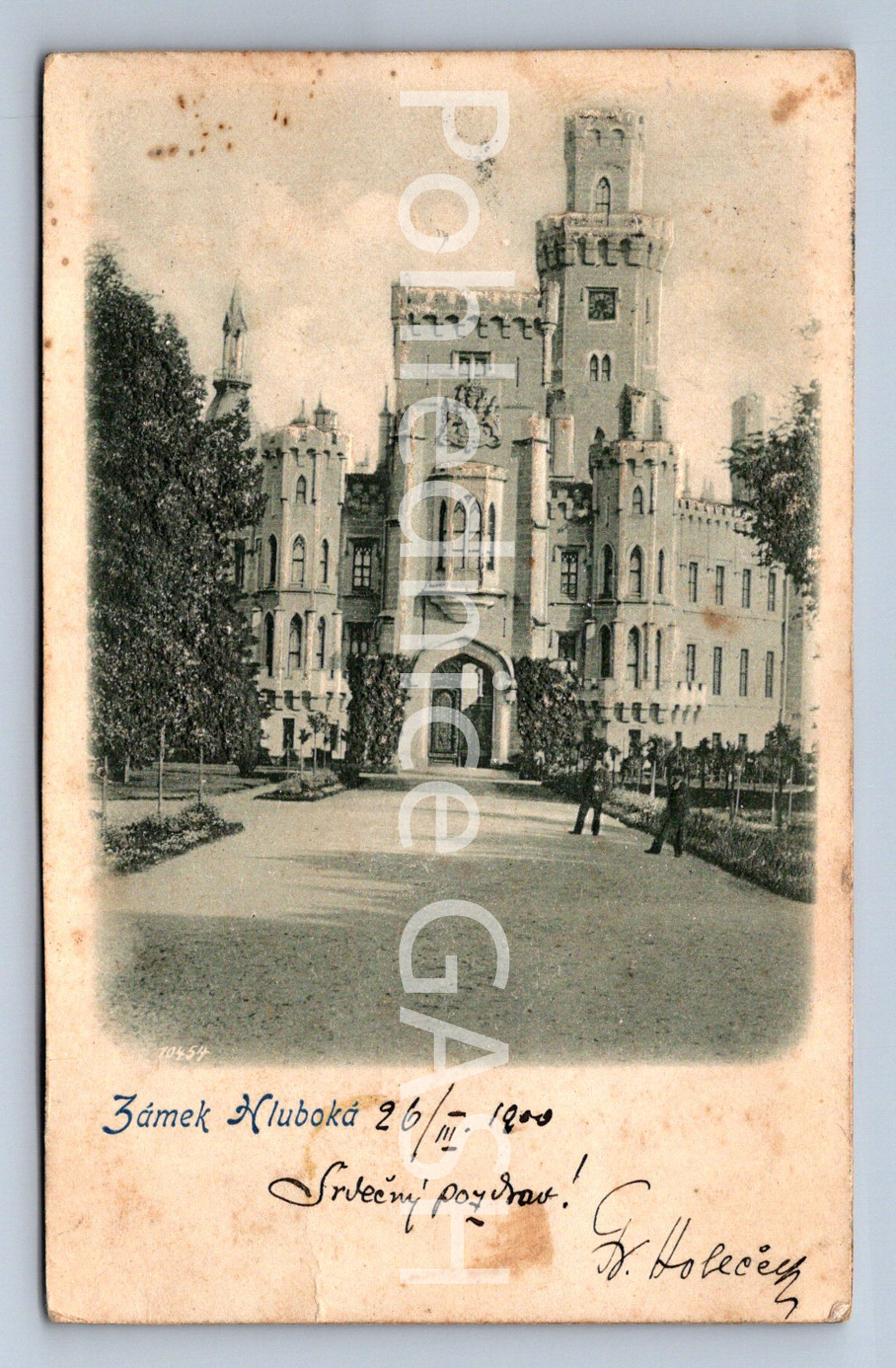 Postcard HLUBOKÁ CASTLE (ST6929)