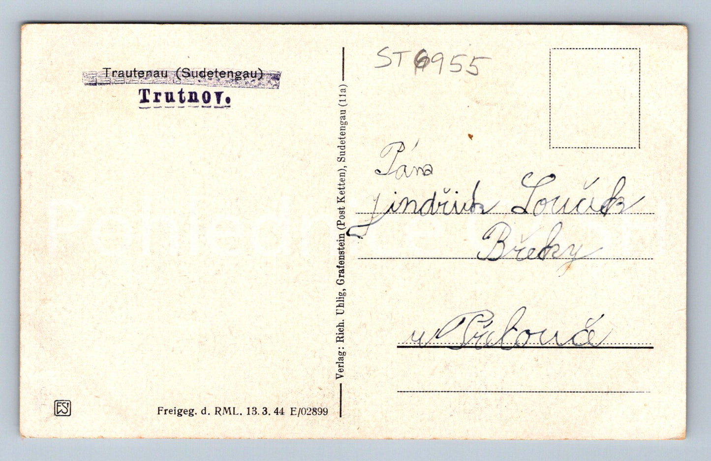 Postcard TRUTNOV (ST6955)