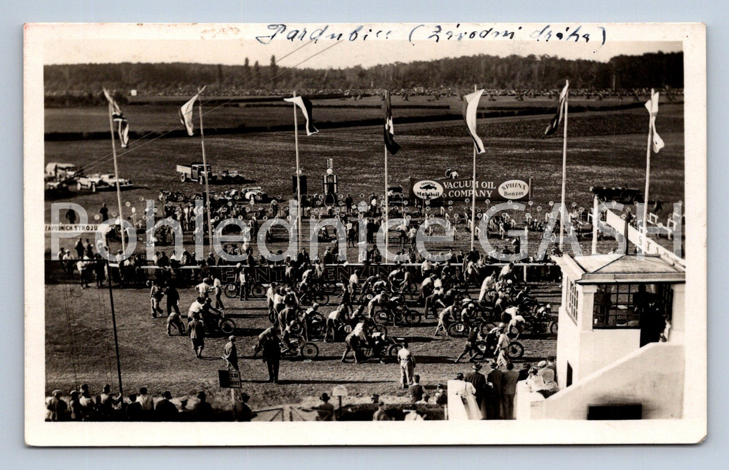 Postcard PARDUBICE Motrky Pardubice vacuum oil plant (ST6957)