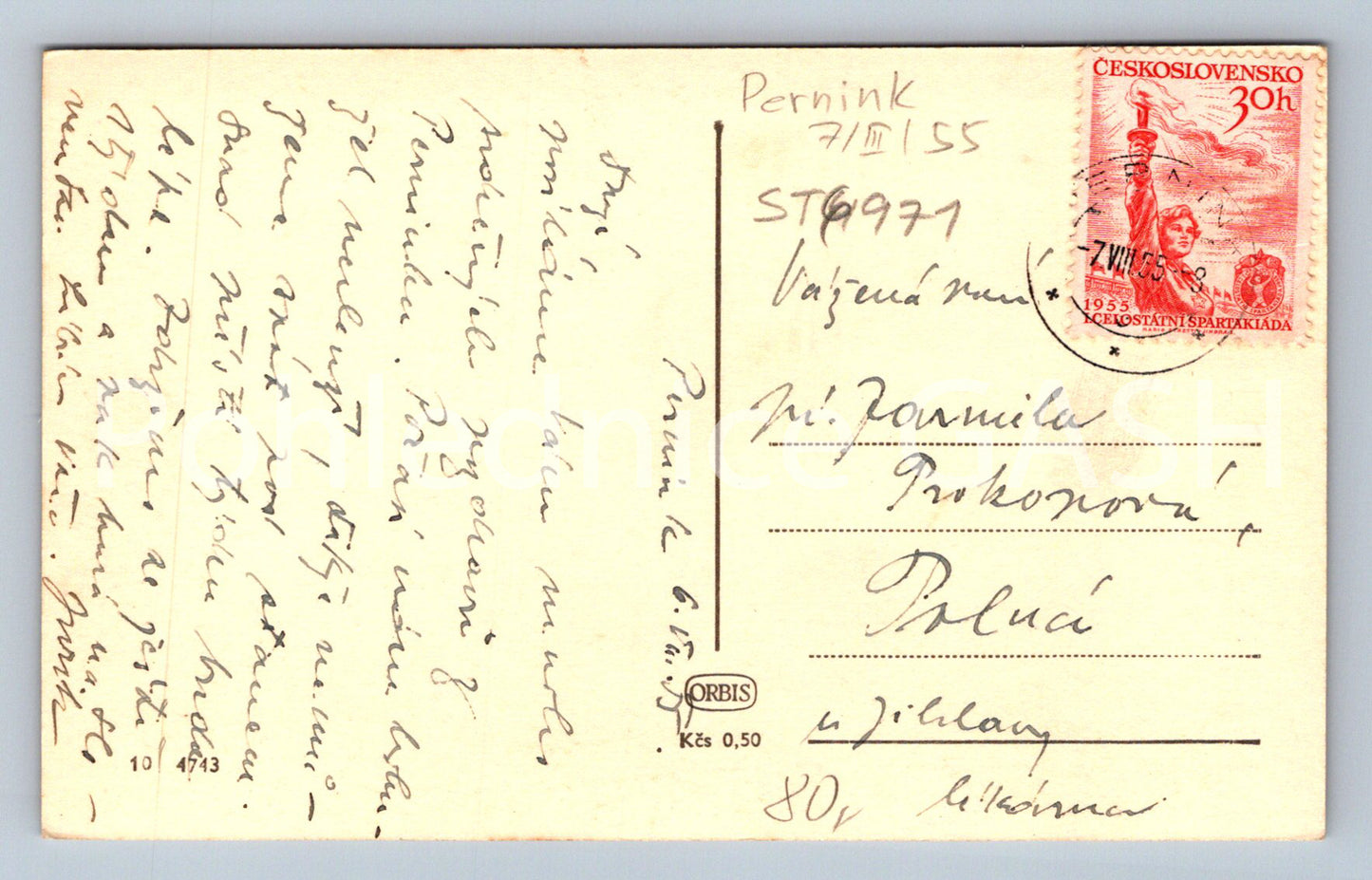 Postcard PERNINK (ST6971)