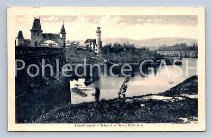 Postcard ELBE RESERVOIR IN TĚŠNOV (ST6977)