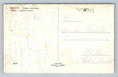 Postcard ELBE RESERVOIR IN TĚŠNOV (ST6983)