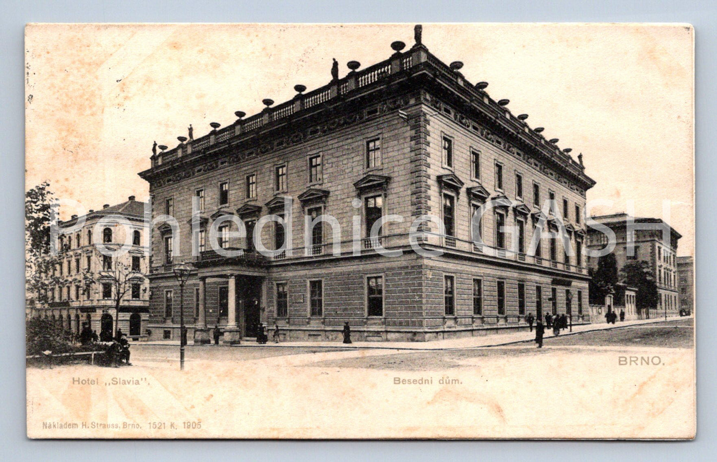 Postcard BRNO - HOTEL SLAVIA (ST7009)