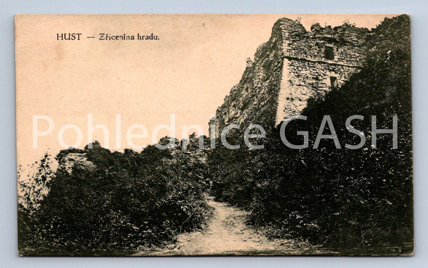 Postcard HUST - CASTLE RUINS (ST7012)