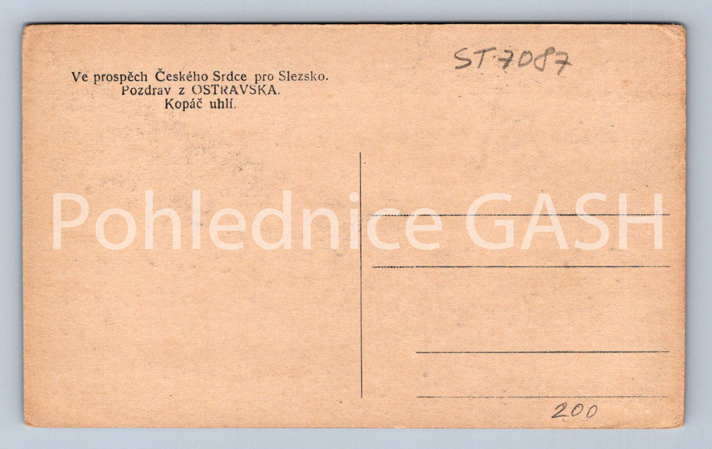 Postcard CZECH HEART FOR SILESIA GREETINGS FROM OSTRAVA (ST7087)