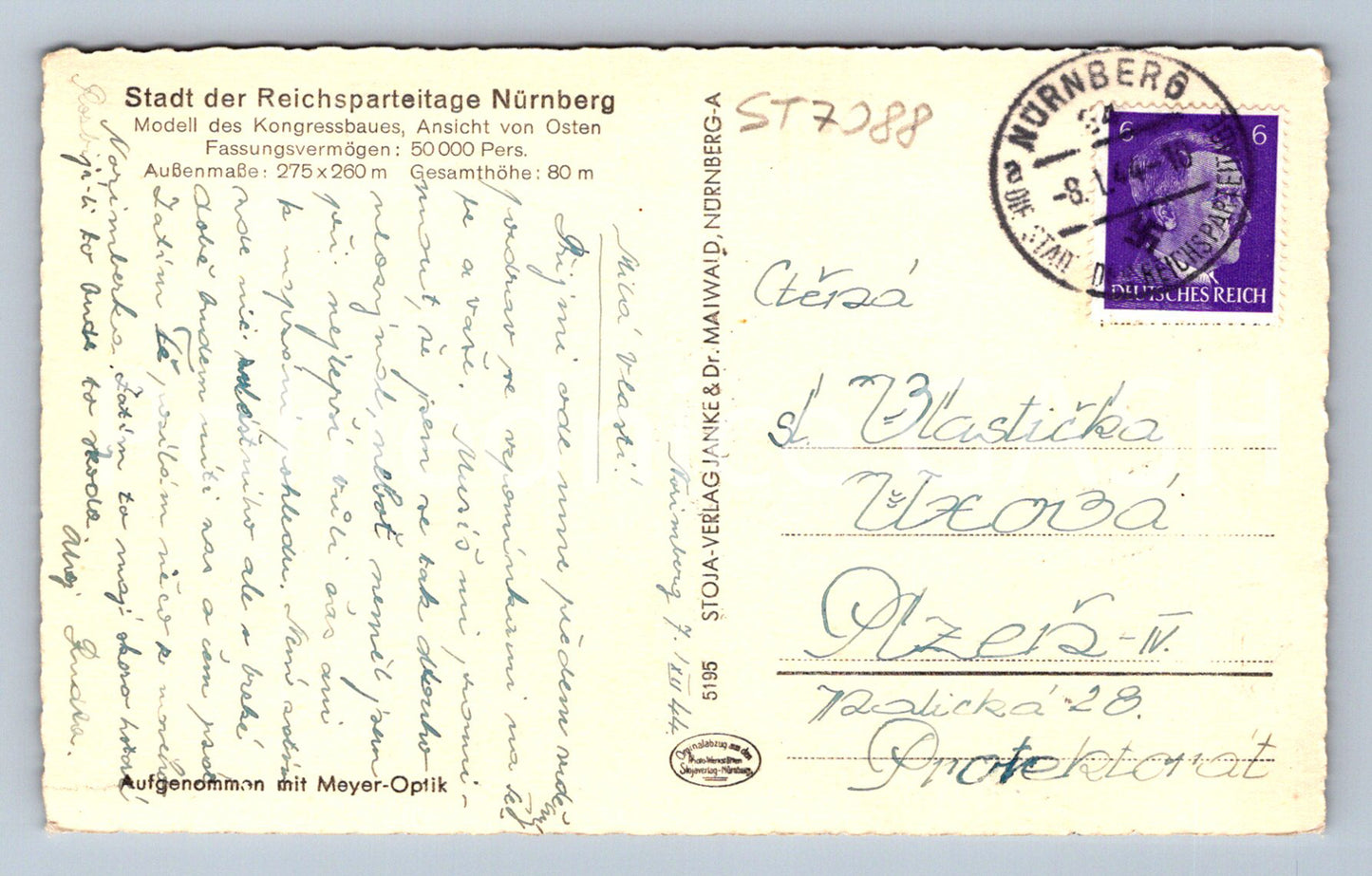 Postcard NUREMBERG (ST7088)