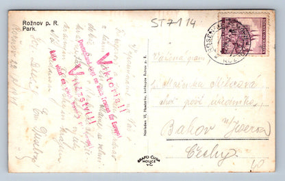 Postcard ROŽOV POD RADHOŠTĚM (ST7114)
