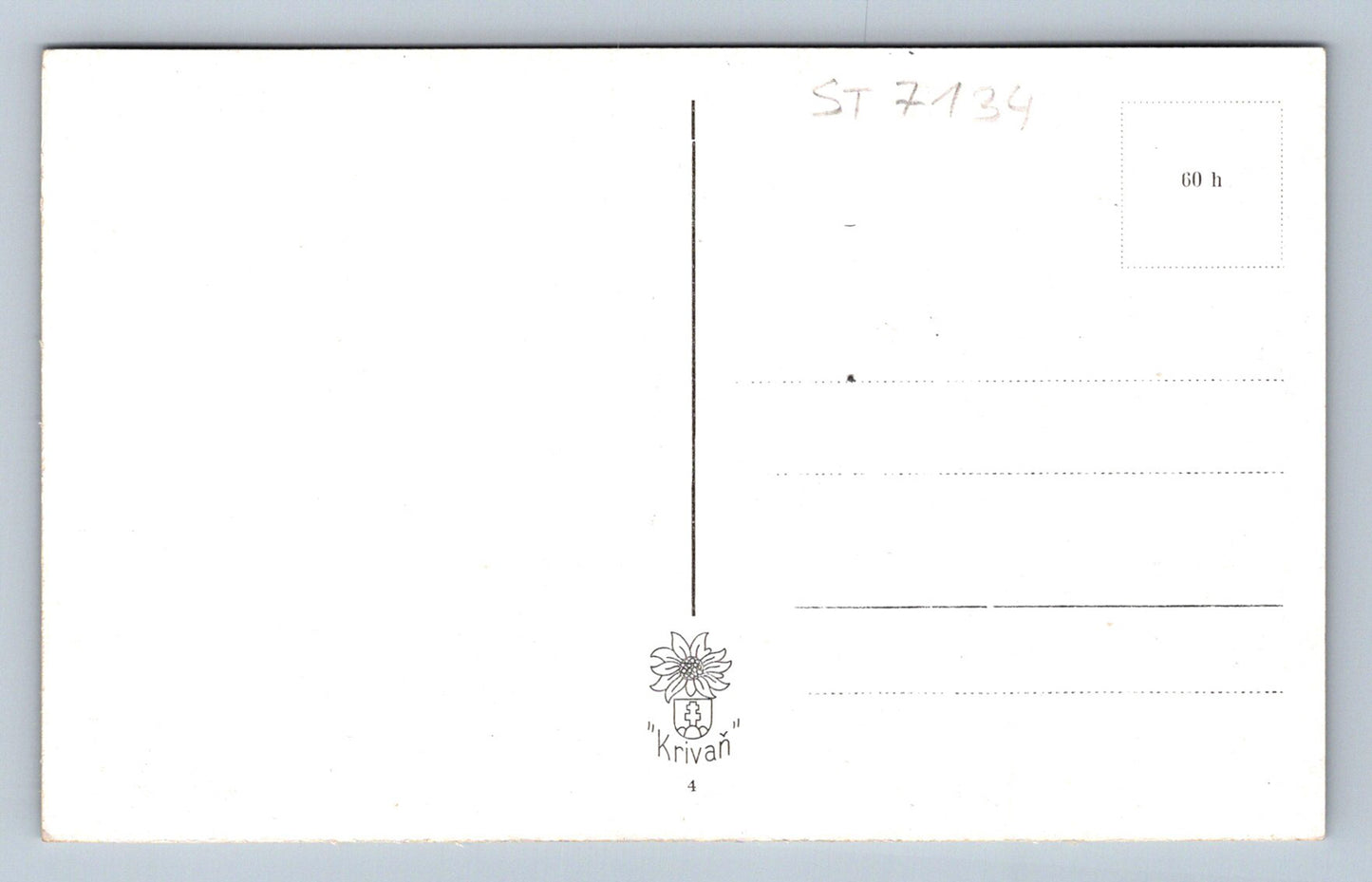 Postcard HIGH TATRAS (ST7134)