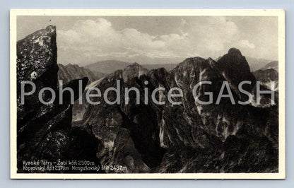 Postcard HIGH TATRAS (ST7134)