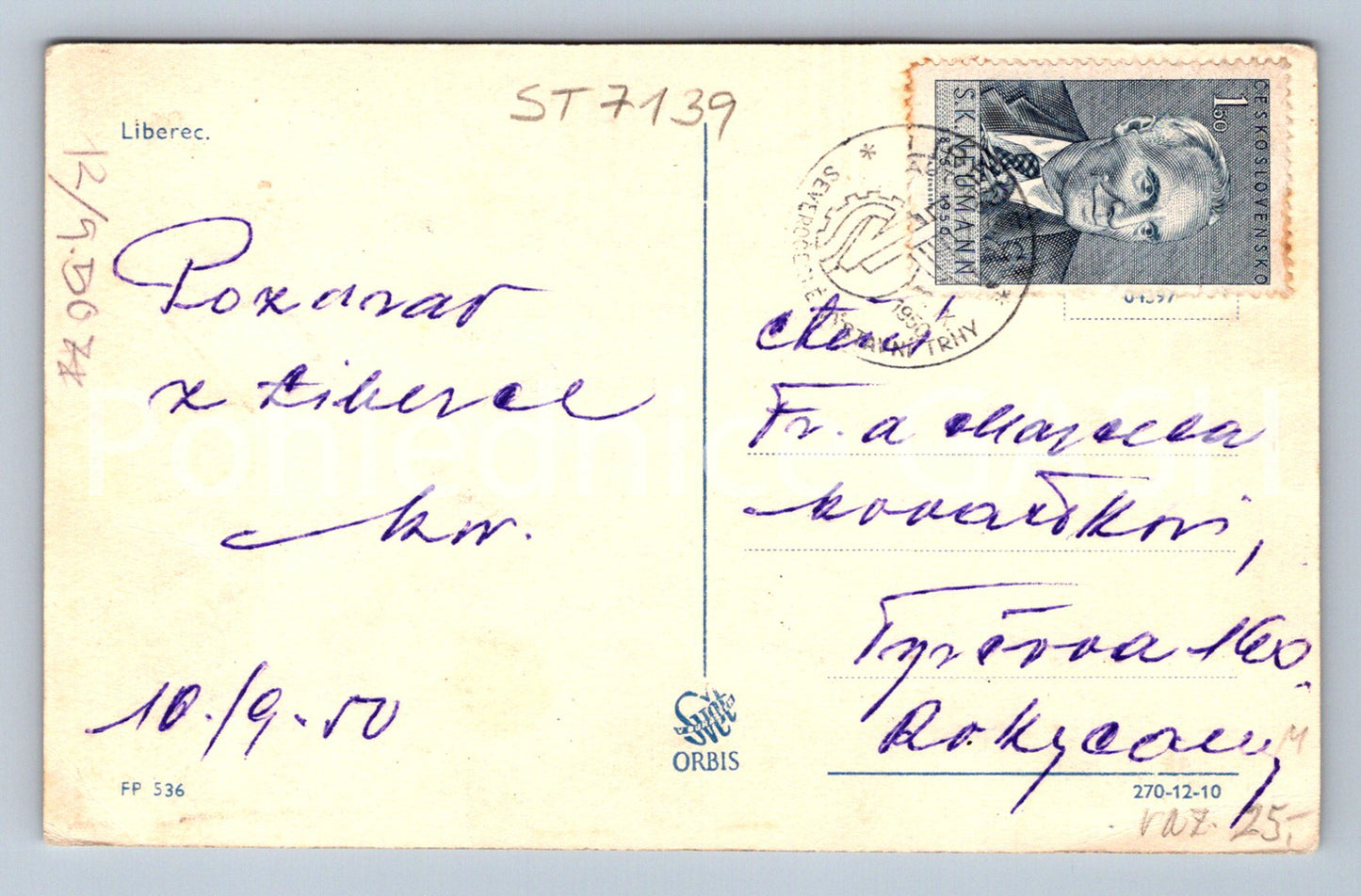 Postcard LIBEREC (ST7139)