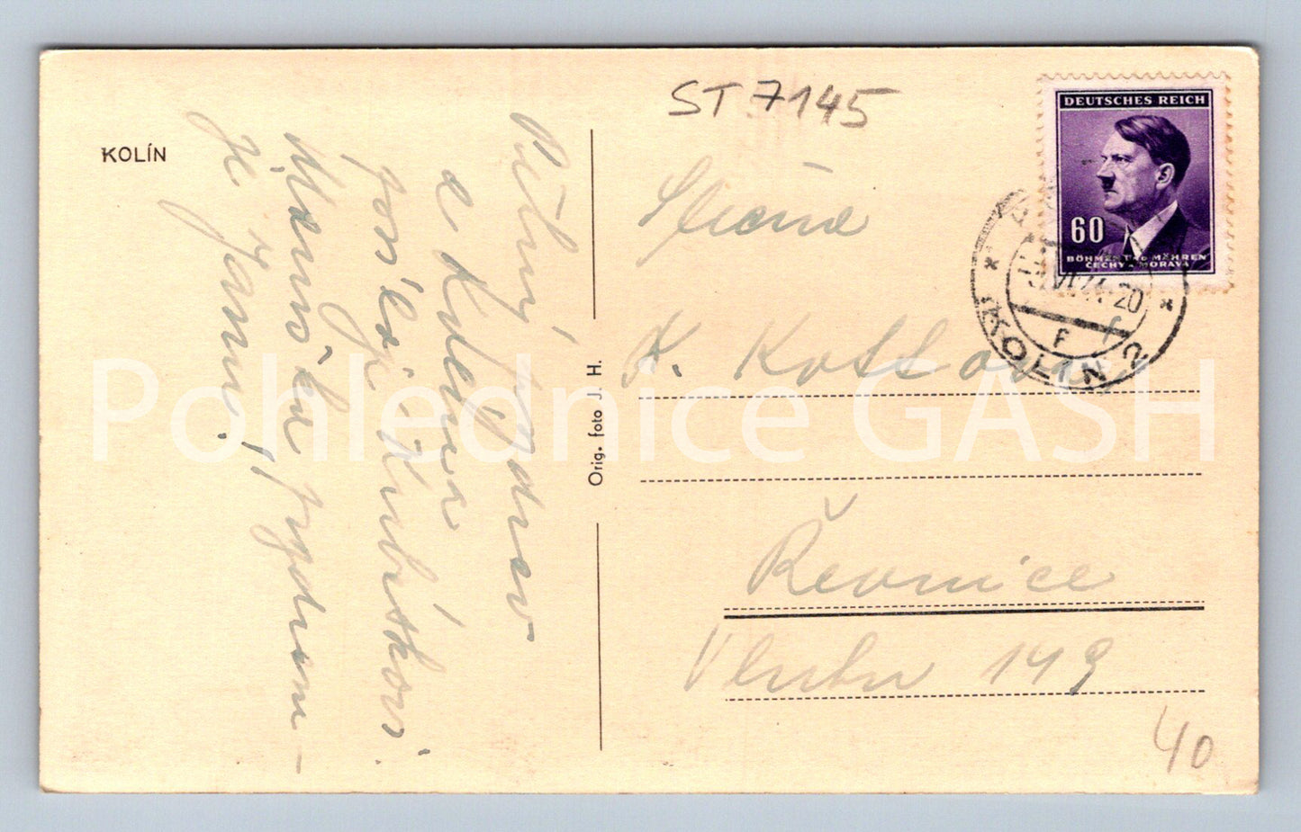 Postcard KOLIN (ST7145)