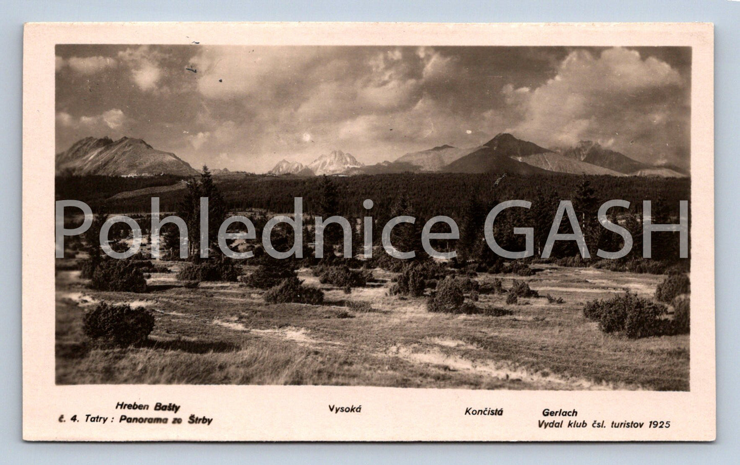 Postcard HIGH TATRAS (ST7150)