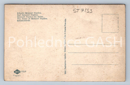 Postcard GLASS TEPLICE SPA (ST7153)