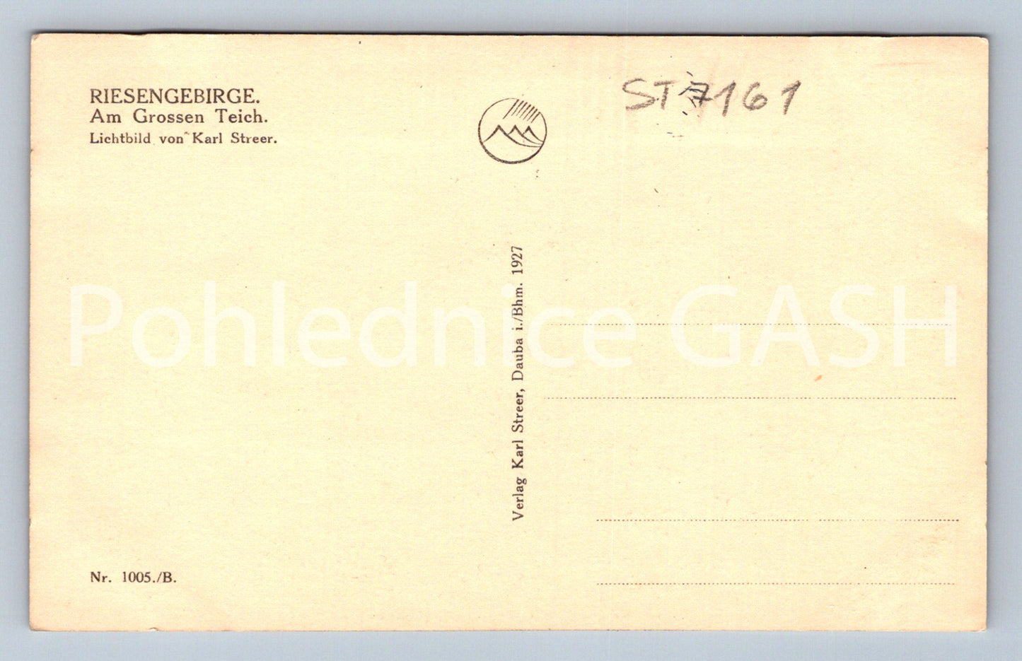 Postcard RIESENGEBIRGE (ST7161)