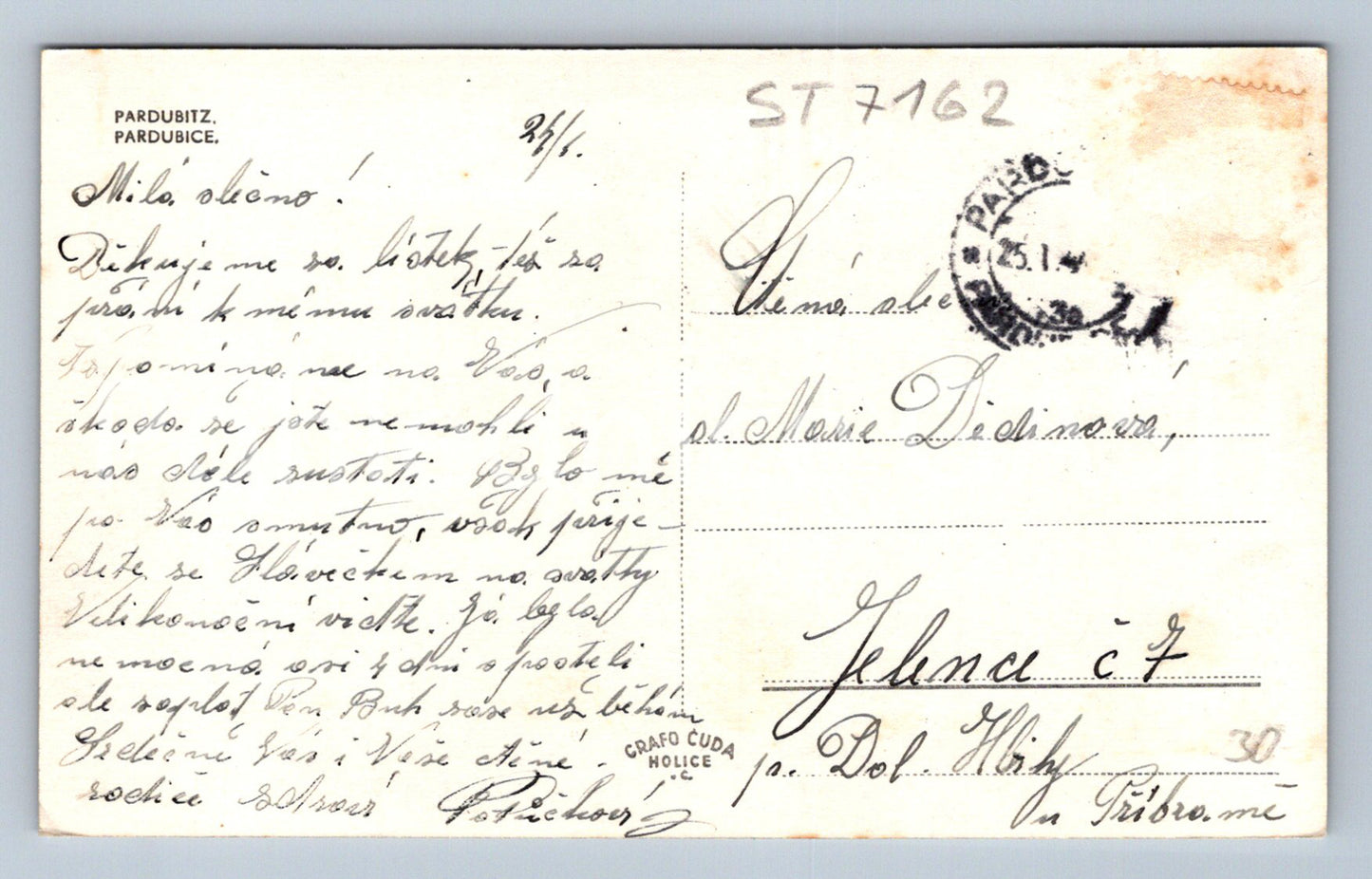 Postcard PARDUBICE (ST7162)