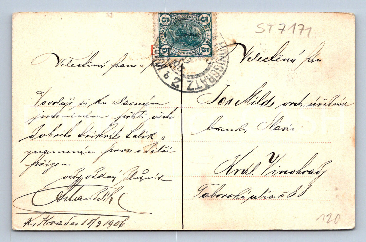 Postcard KRALOVÉ HRADEC (ST7171)