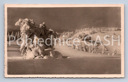 Postcard BOHEMIAN MOUNTAINS IN WINTER (ST7178)