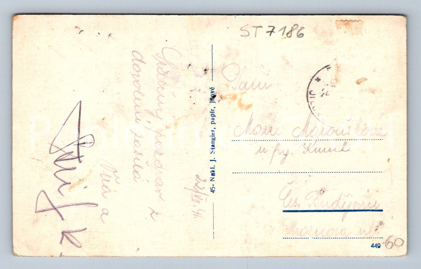 Postcard POSÁZAVÁ TRAIL - CHIMNEY (ST7186)