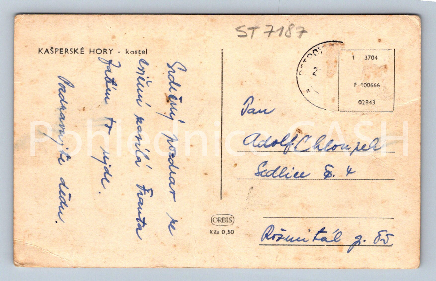 Postcard KAŠPERSKÉ MOUNTAINS - CHURCH (ST7187)