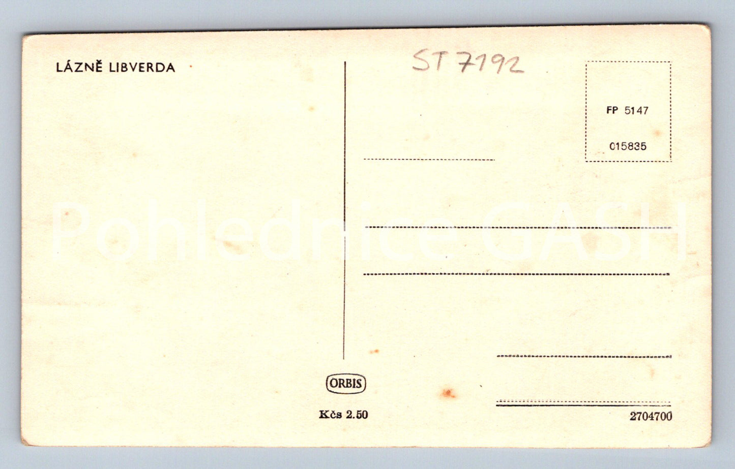 Postcard LIBVERDA SPA (ST7192)