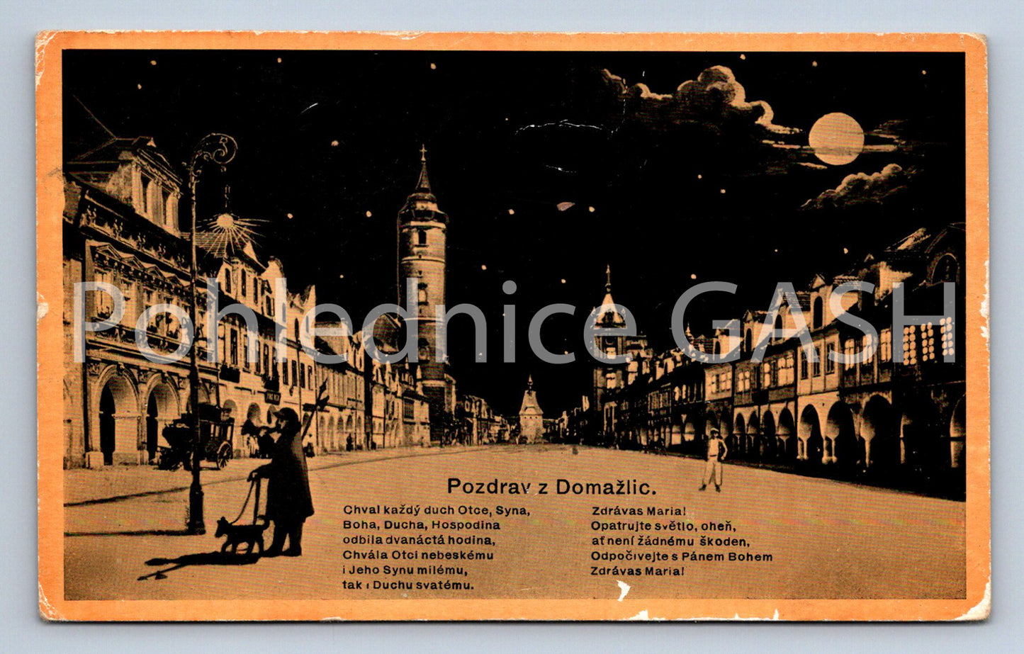 Postcard GREETINGS FROM DOMAŽLIC (ST7194)