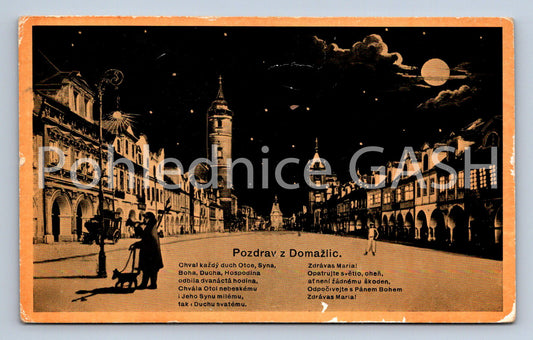 Postcard GREETINGS FROM DOMAŽLIC (ST7194)