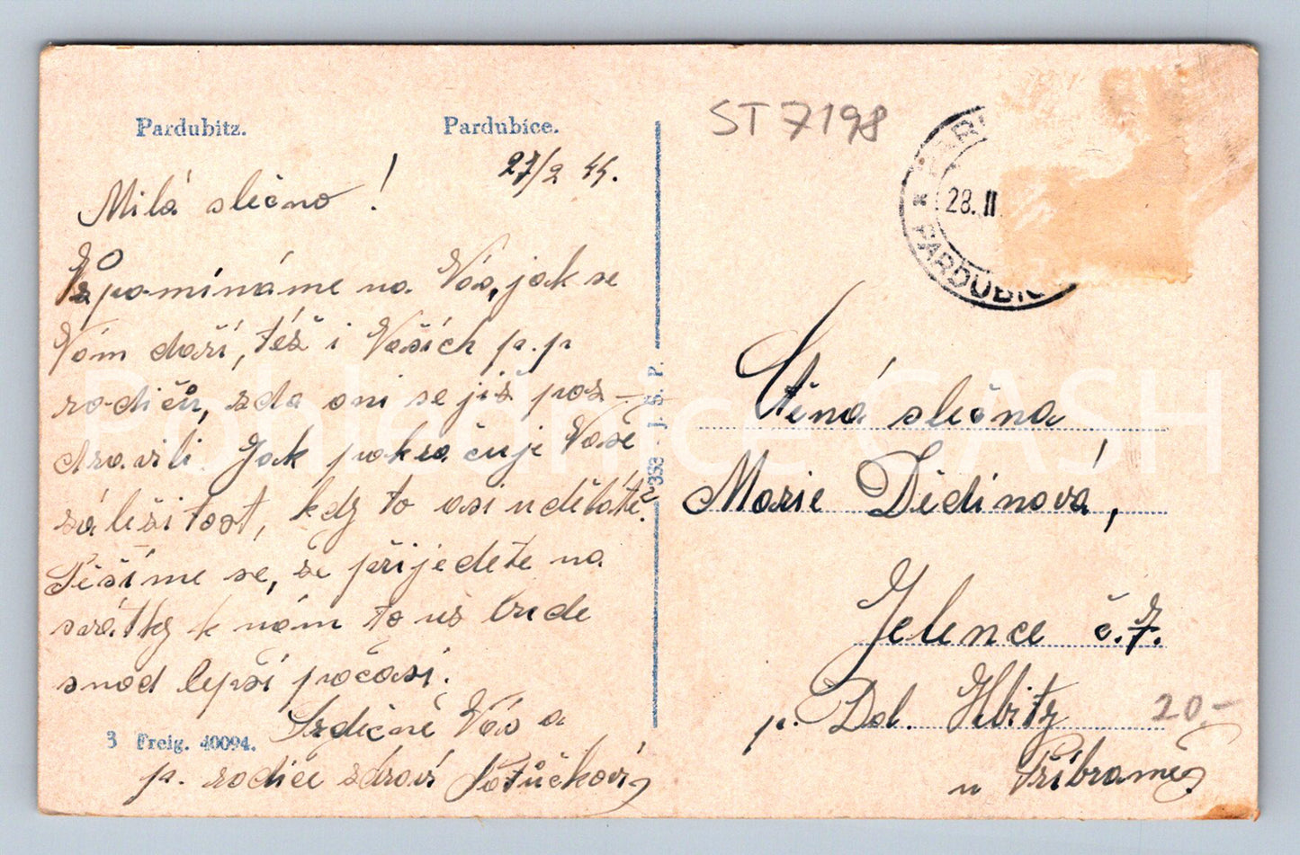 Postcard PARDUBICE (ST7198)