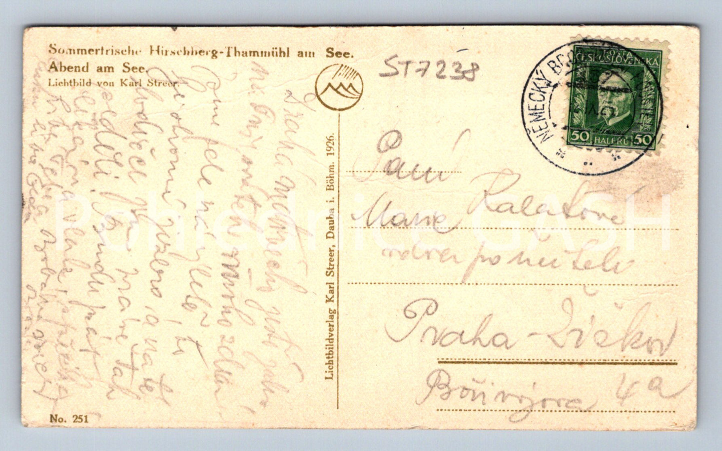 Postcard SOMMERTRSCHE HIRSEHBERG (ST7238)