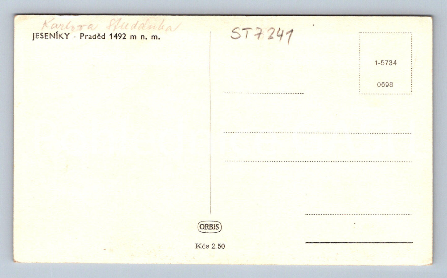 Postcard JESENÍKY (ST7241)