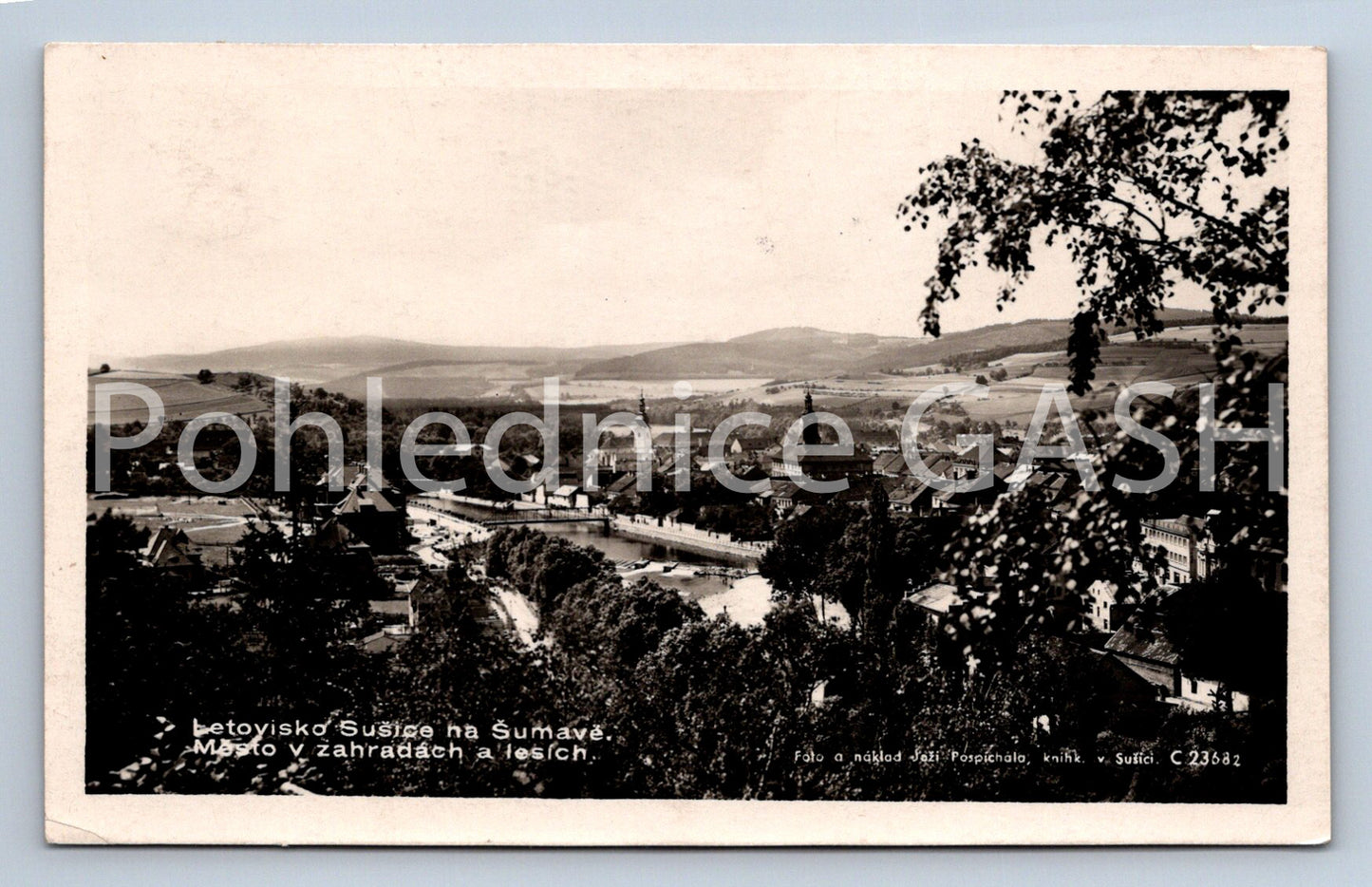 Postcard SUŠICE RESORT IN ŠUMAVĚ (ST7243)