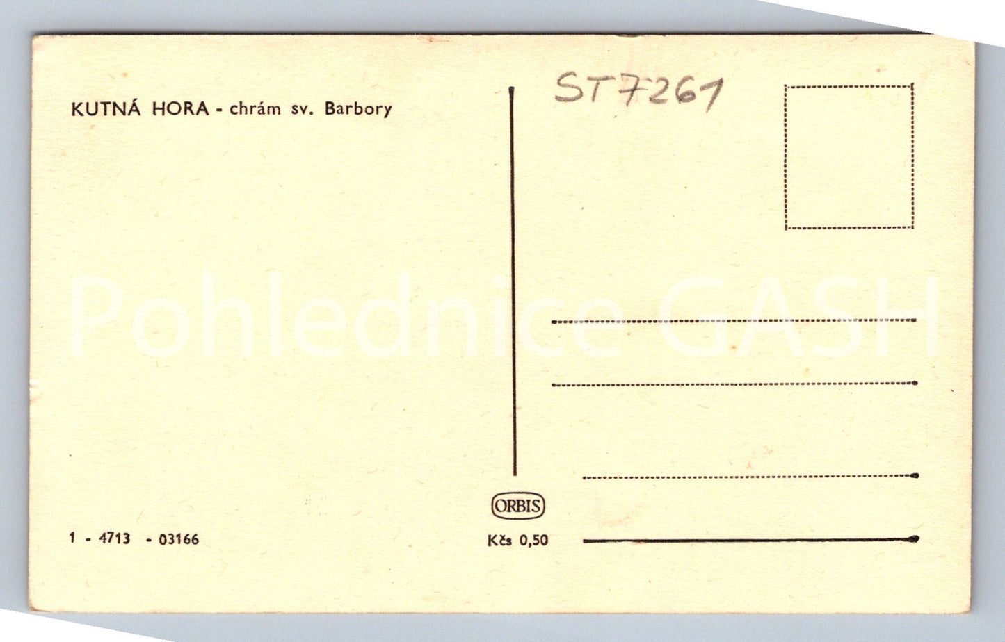 Postcard KUTNÁ HORA - CHURCH OF ST. BARBARA (ST7261)