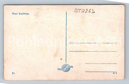 Postcard KARLŠTEJN CASTLE (ST7263)