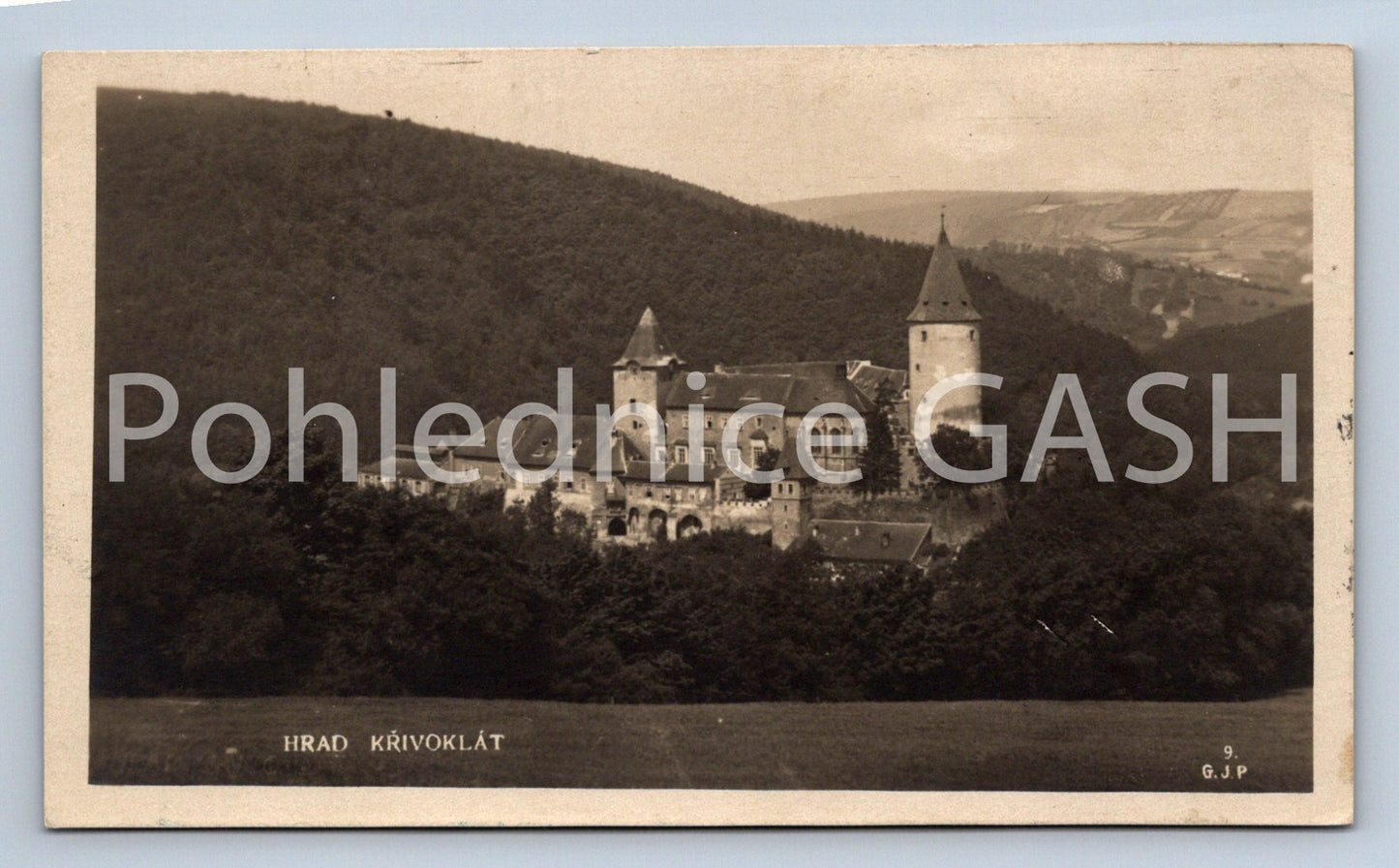 Postcard KŘIVOKLÁT CASTLE (ST7264)