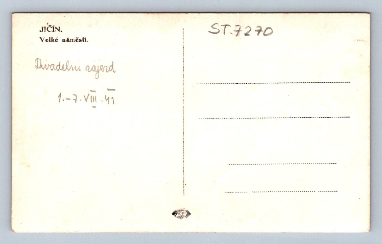 Postcard JIČÍN (ST7270)