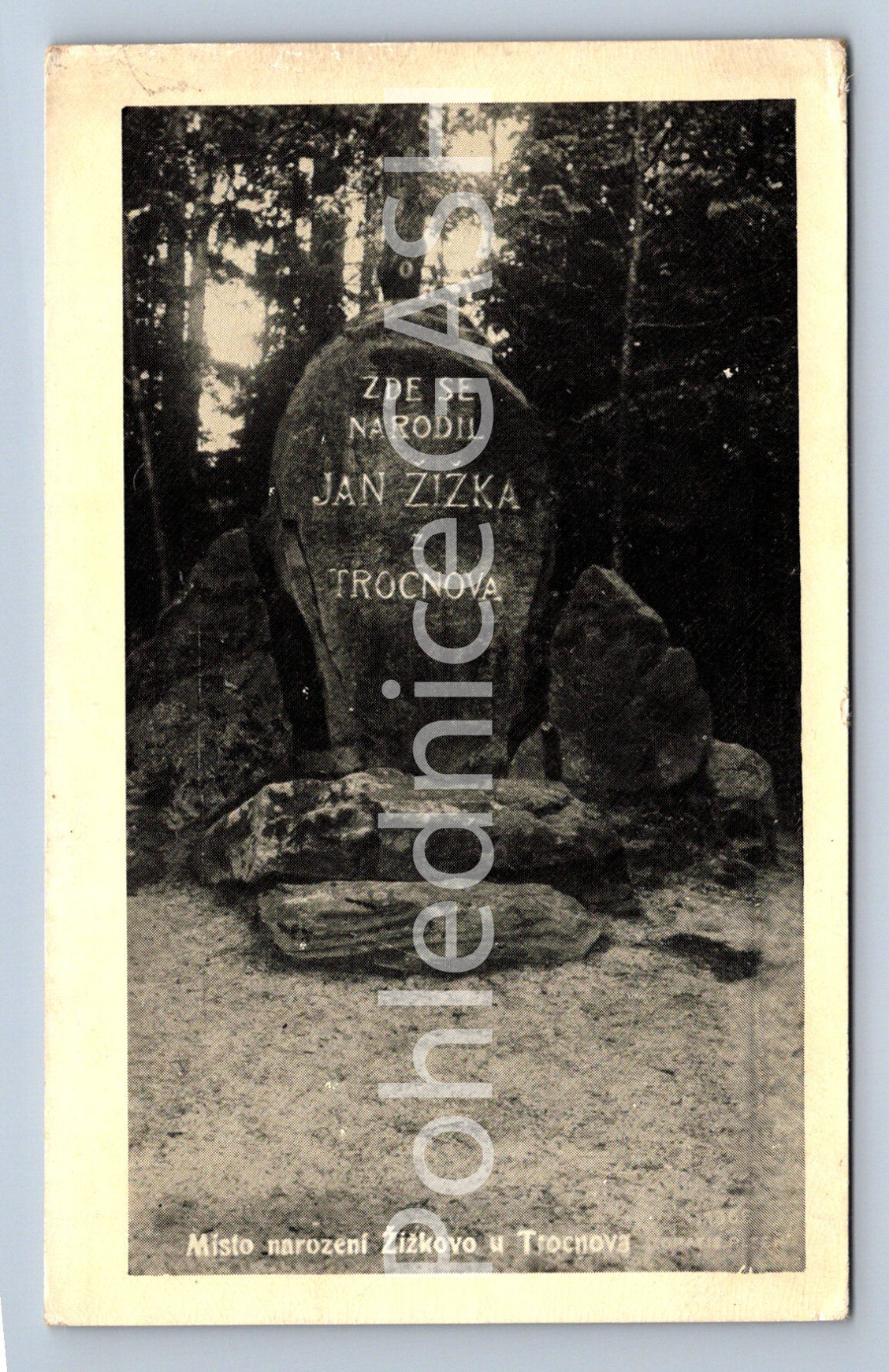 Postcard BIRTHPLACE OF ŽIŽKOV U TROCNOVA (ST7272)